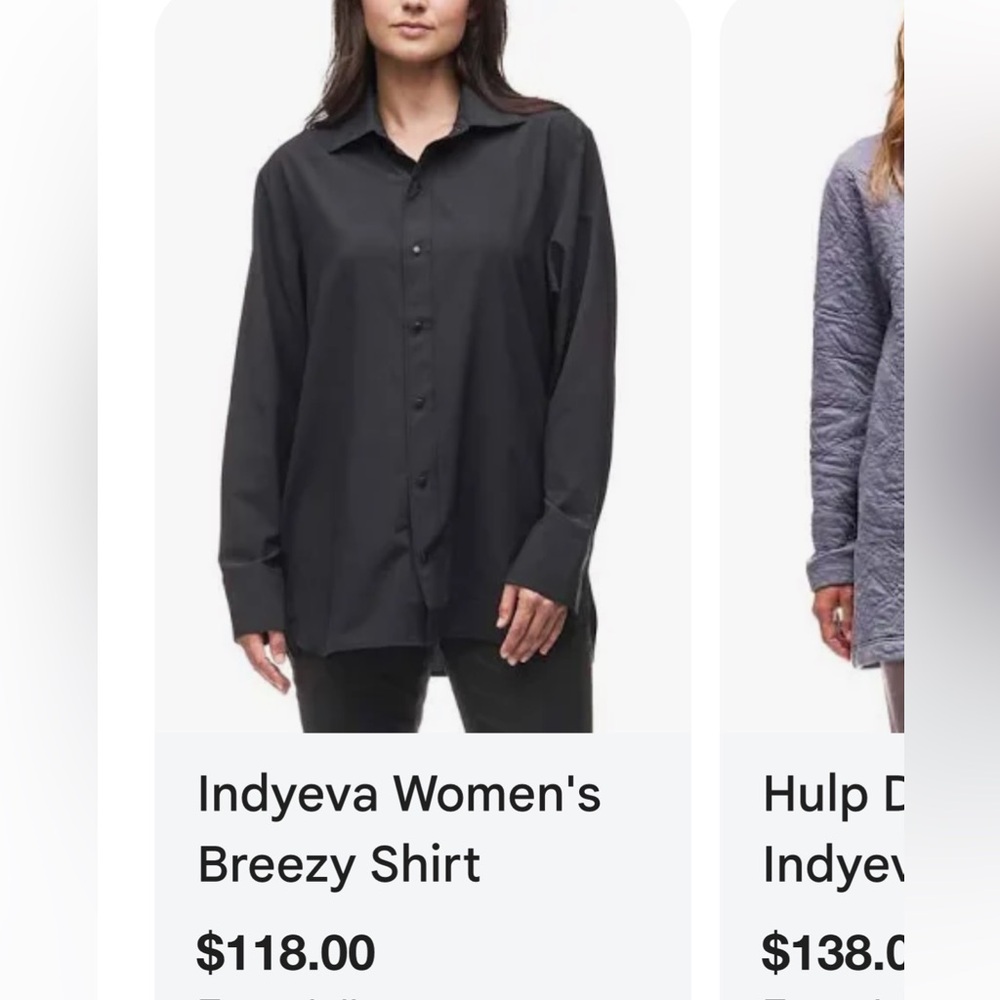 Indyeva Women's Black Breezy Shirt